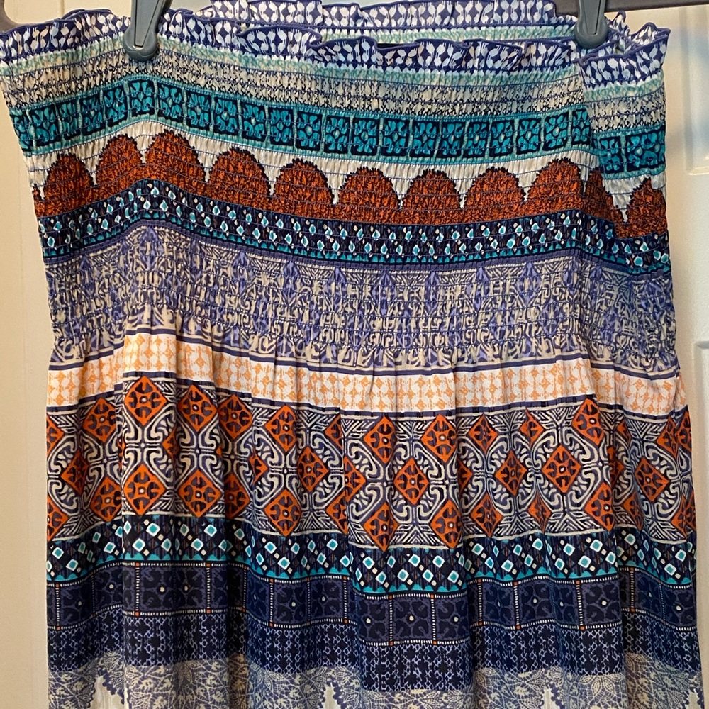 Strapless maxi dress